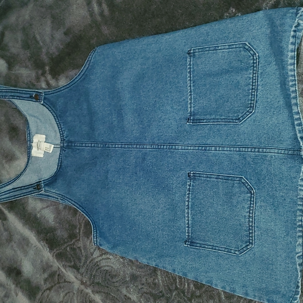 Junior size M Forever 21 denim overalls dress